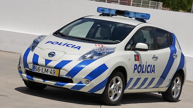 8 Nissan Leaf als Polizeiautos in Portugal